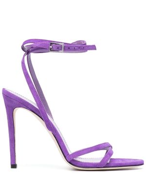 Paris Texas 115mm leather sandals - Purple