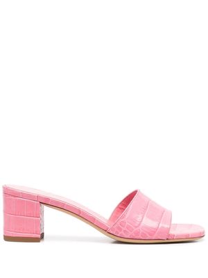 Paris Texas 65mm embossed leather sandals - Pink