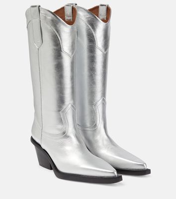 Paris Texas Dakota metallic leather cowboy boots