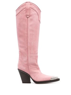 Paris Texas El Dorado 100mm knee boots - Pink