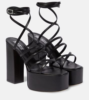 Paris Texas Evita embellished leather sandals