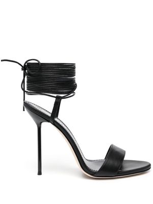 Paris Texas Guya 105mm lace-up sandals - Black