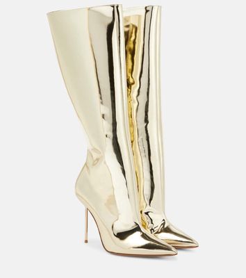 Paris Texas Lidia mirrored leather boots