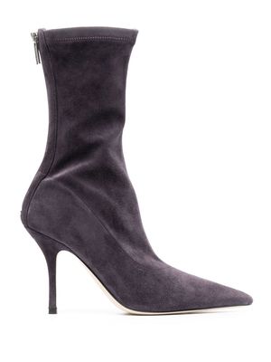 Paris Texas Mama heeled ankle boots - Purple