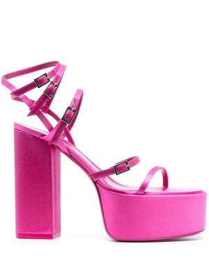 Paris Texas platform strappy sandals - Pink