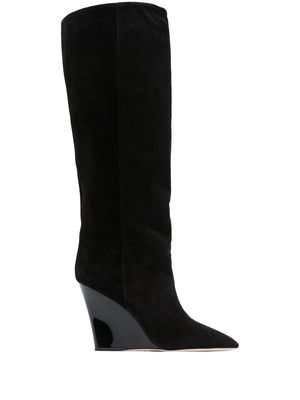 Paris Texas Wanda 96 wedge boots - Black