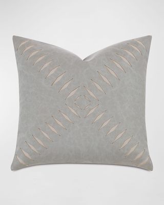 Park City Faux Leather Decorative Pillow