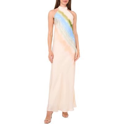 Parker The Dominique Halter Maxi Dress in Eggnog White 