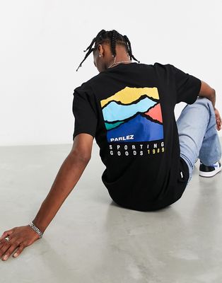 Parlez castara backprint T-shirt in black