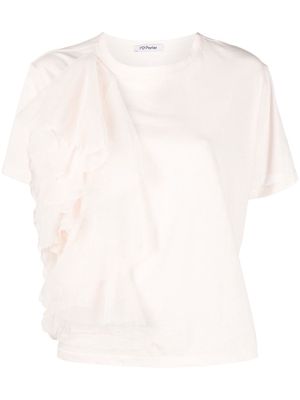 Parlor ruffle-detail T-shirt - Pink