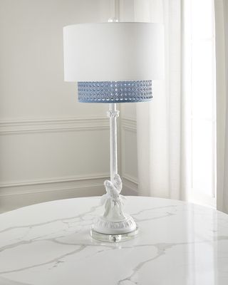 Parrot and Palm Table Lamp