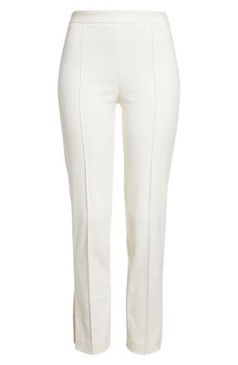 PARTOW Maurice Side Slit Ankle Pants in Ivory