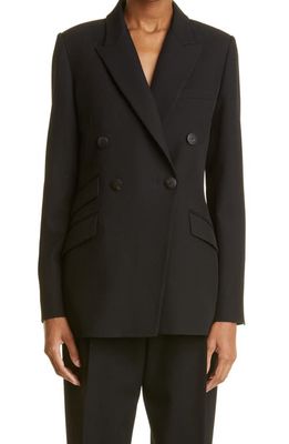 PARTOW Steph Double Breasted Wool Blazer in Black