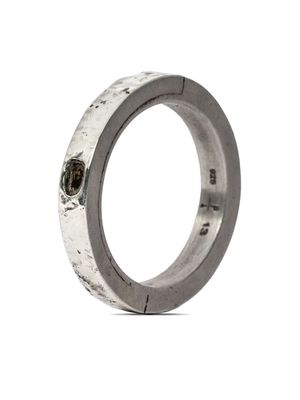 Parts of Four 10kt gold Sistema diamond ring - Silver