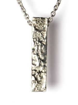 Parts of Four Amulet textured-finish necklace - Silver