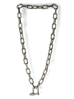 Parts of Four Charm Chain Choker necklace - Silver