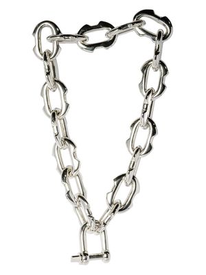Parts of Four Charm Chain choker - Silver