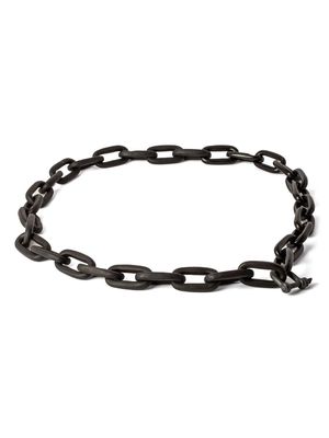 Parts of Four Charm chain-link necklace - Grey