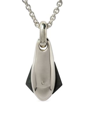 Parts of Four Chrysalis statement-pendant necklace - Silver