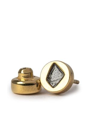 Parts of Four diamond stud single-earring - Gold