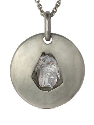 Parts of Four Disk danburite pendant necklace - Silver