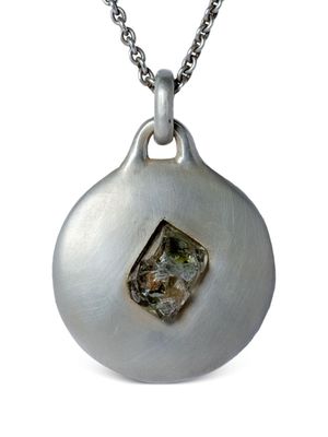 Parts of Four Disk quartz pendant necklace - Silver