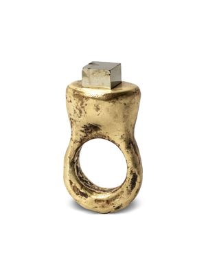 Parts of Four Giant Roman brass ring - Gold