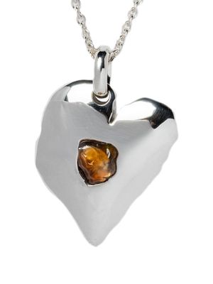 Parts of Four Jazz's Solid Heart necklace - Silver