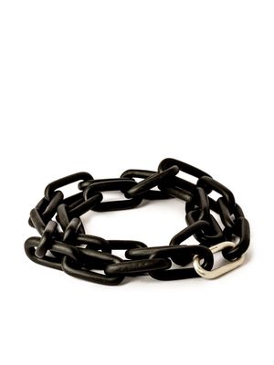 Parts of Four Organic Chain necklace - Black