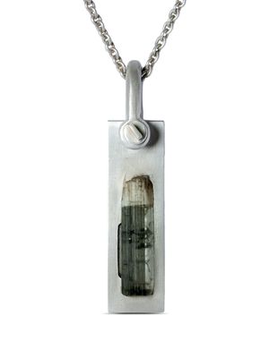 Parts of Four Plate verdelite pendant necklace - Silver