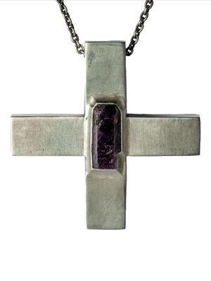 Parts of Four Plus ruby pendant necklace - Silver