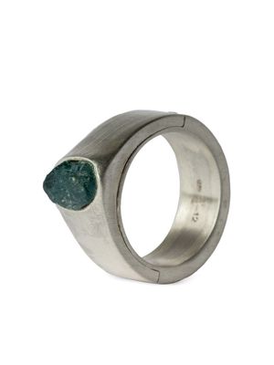 Parts of Four Sistema grandidierite sterling silver ring