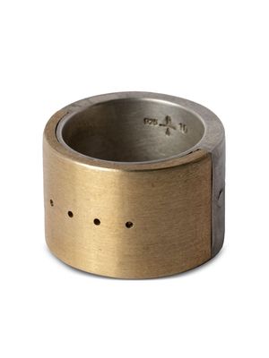 Parts of Four Sistema perforated-detail ring - Gold