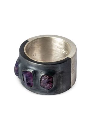 Parts of Four Sistema sapphire sterling-silver ring