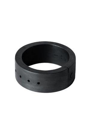 Parts of Four Sistema sterling-silver ring - Black