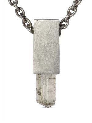 Parts of Four Talisman Cuboid scapolite necklace - Silver