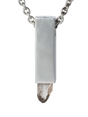 Parts of Four Talisman Cuboid topaz necklace - Silver
