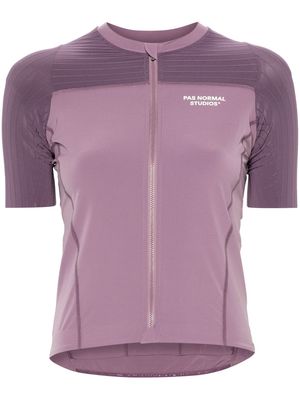Pas Normal Studios logo-print lightweight cycling vest - Purple