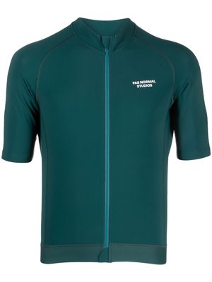 Pas Normal Studios logo-print short-sleeve sport sweatshirt - Green