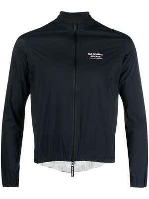 Pas Normal Studios logo-print zip-up jacket - Black
