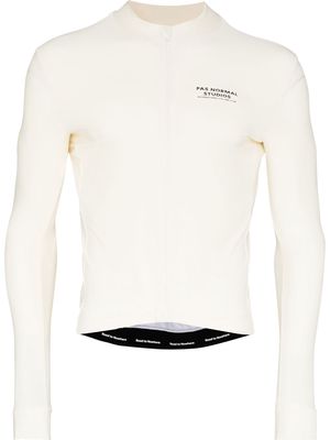 Pas Normal Studios Mechanism long-sleeve cycling jersey - White
