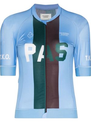 Pas Normal Studios T.K.O striped cycling jersey - Blue