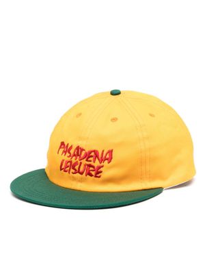 Pasadena Leisure Club logo-embrooidered cotton baseball cap - Orange