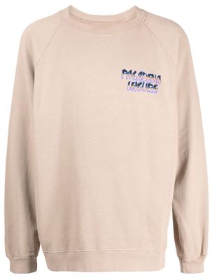 Pasadena Leisure Club logo-print cotton sweatshirt - Brown