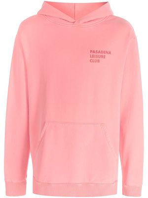 Pasadena Leisure Club logo-print pullover hoodie - Pink