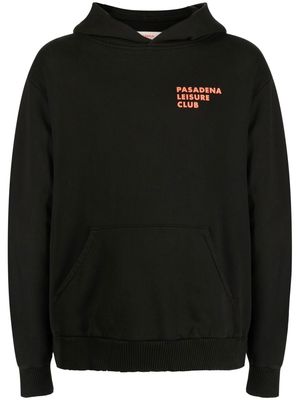 Pasadena Leisure Club Puff Logo-print hoodie - Black
