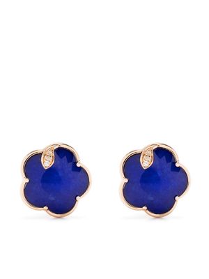 Pasquale Bruni 18kt rose gold Petit Joli lapis lazuli, crystal and diamond stud earrings - Pink