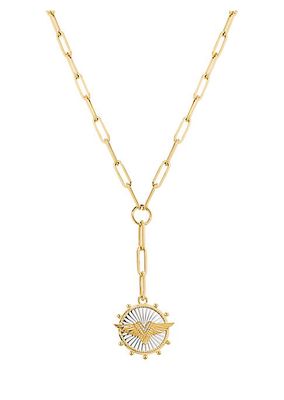 Passion 18K Yellow Gold & 0.03 TCW Diamond Link Chain Necklace
