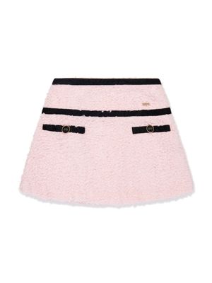 Patachou A-line cotton fleece skirt - Pink