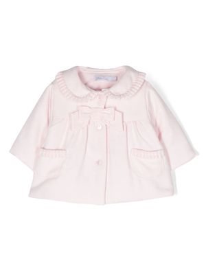 Patachou bow-detail cotton coat - Pink